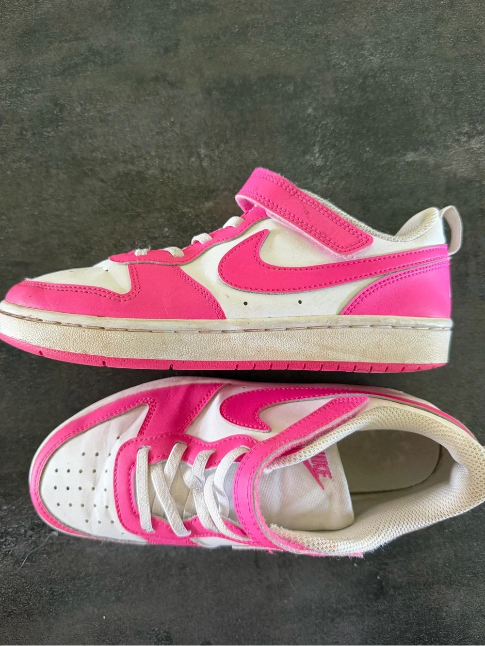 Nike Court Borough Low Recraft 3Y White Pink Kids Sneakers DV5457-123